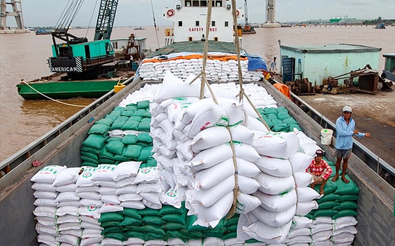 Gạo Việt Nam xuất khẩu ngày 8/5 tăng 10 USD/tấn so với phiên 7/5. Ảnh: TL